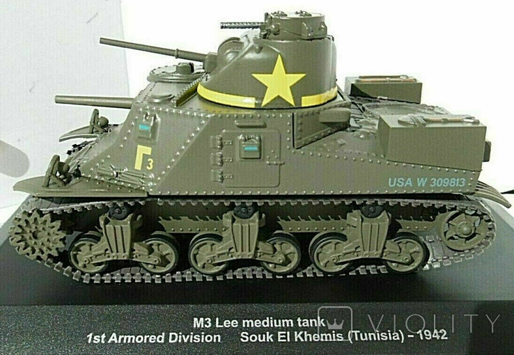 Танк M3 Lee Medium tank Tunisia 1942 1/43 Eaglemoss, photo number 5