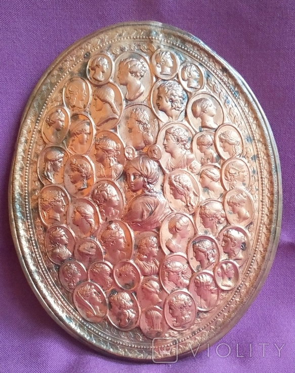 Bas-relief - Antique portraits. Copper., photo number 5