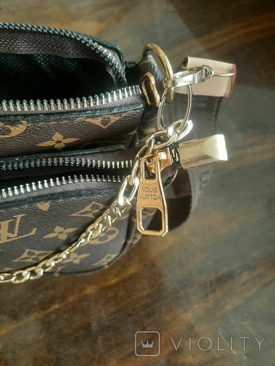 Сумка женская Louis Vuitton Multi Pochette Brown (Реплика), фото №12