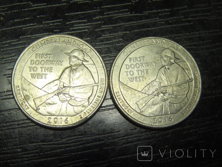 25 US cents 2016 Cumberland Gap (two varieties), photo number 2