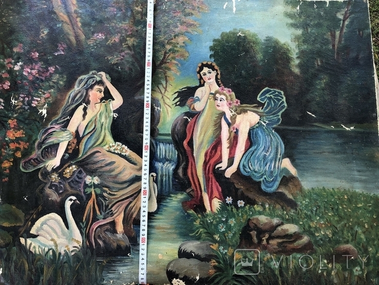 Painting on canvas three maidens, photo number 3