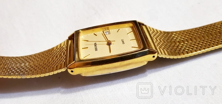 Men's watches Sekonda in gold quartz color, photo number 5