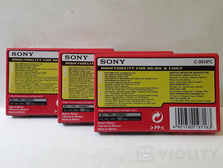 Sony cassettes 3 pcs, photo number 3
