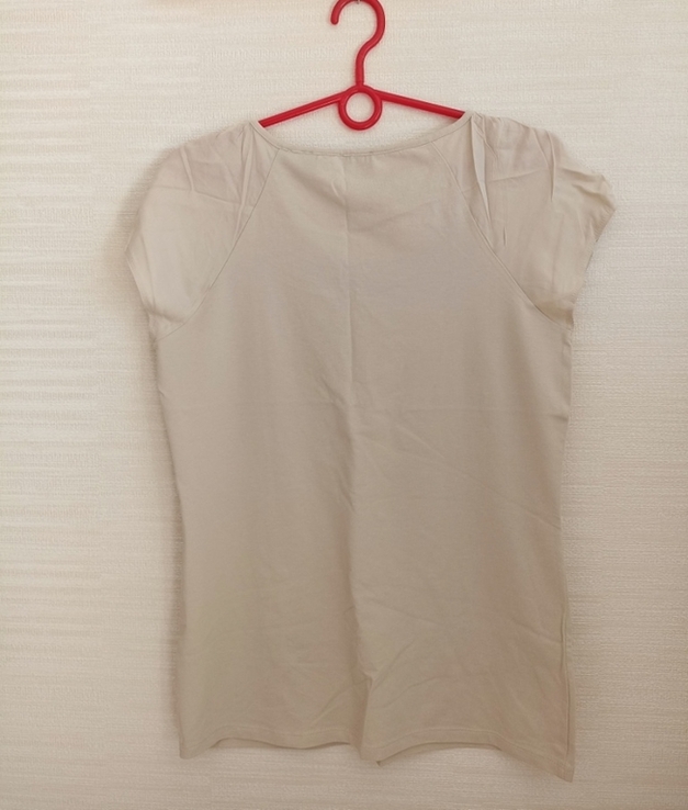 Esprit Вискозная красивая женская футболка бежевая 48, фото №10