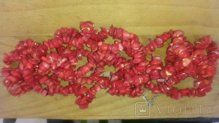 The beads are 180 grams of natural red coral., photo number 3