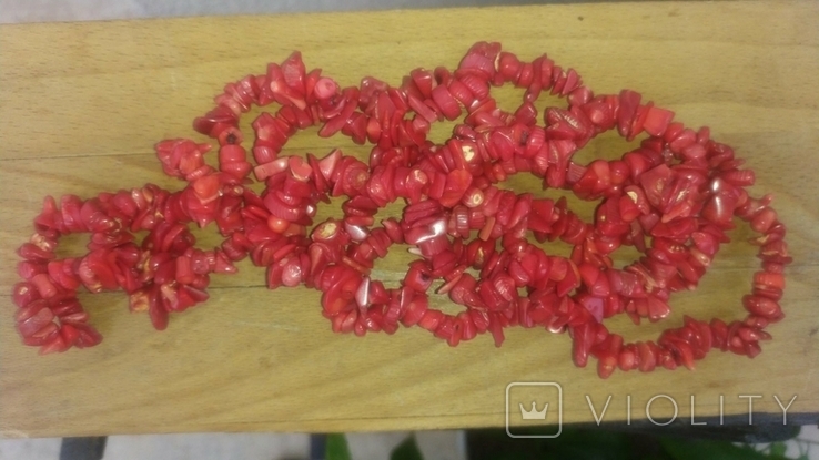 The beads are 180 grams of natural red coral., photo number 4