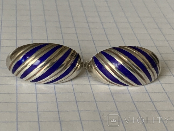 Earrings with enamel 875, USSR, photo number 5