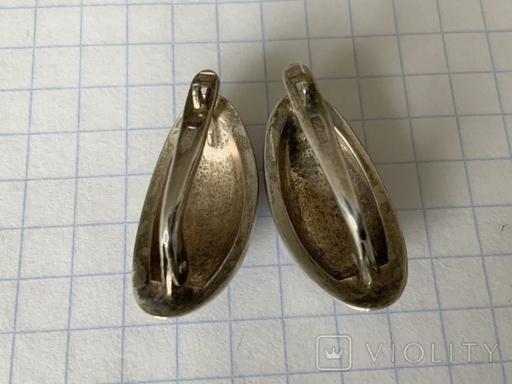Earrings with enamel 875, USSR, photo number 6