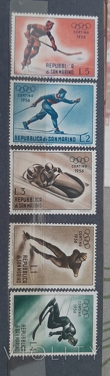 1956 San Marino. ZOI Cortina 56. MNH