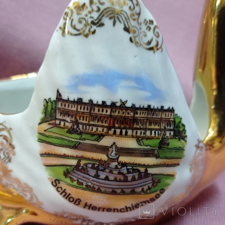 Винтажная конфетница Лебедь "Chieming, Chiemsee. Herrenchiemsee Castle, Bavaria, Германия, photo number 5