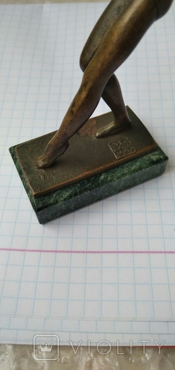 Statuette, figurine Gymnastics, Olympiad, USSR. Bronze., photo number 4