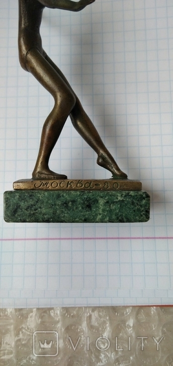 Statuette, figurine Gymnastics, Olympiad, USSR. Bronze., photo number 6