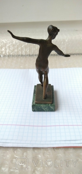 Statuette, figurine Gymnastics, Olympiad, USSR. Bronze., photo number 8
