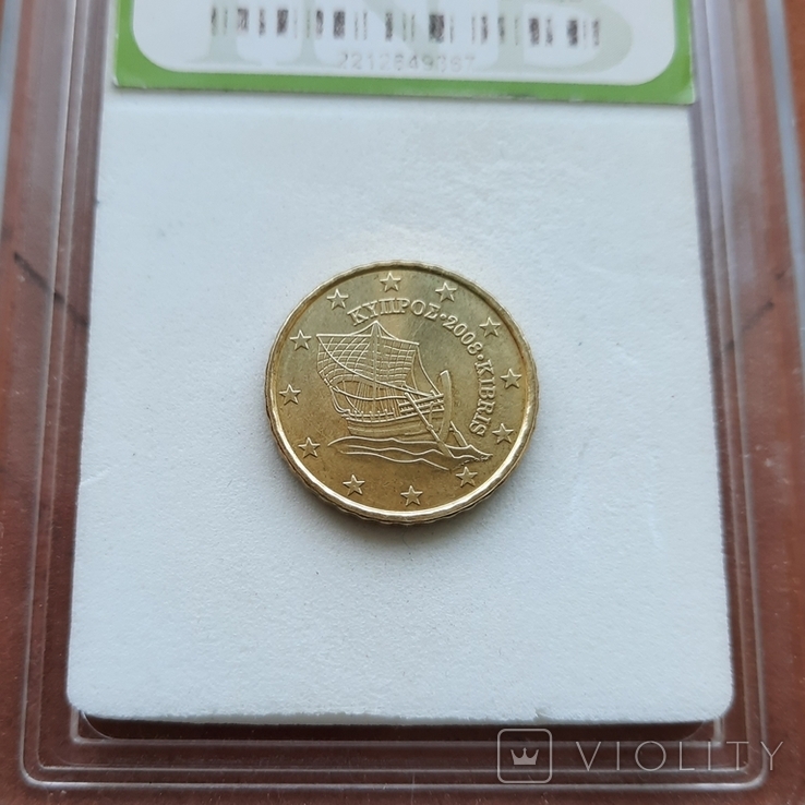 Cyprus 10 euro cents 2008, photo number 3