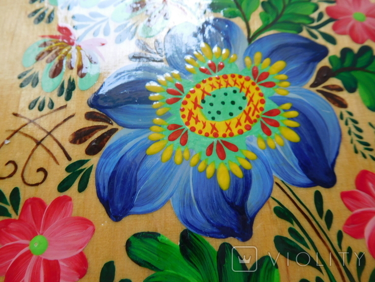 Painting, panel, handmade painting, flowers, décor, photo number 3