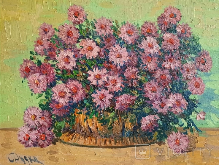 Painting Taras Dudka ''Flowers of Autumn'' 40/50 canvas/oil on canvas 2015, photo number 9