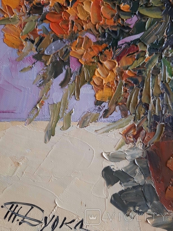 Painting Taras Dudka ''Marigolds'' oil on canvas/2015, photo number 12