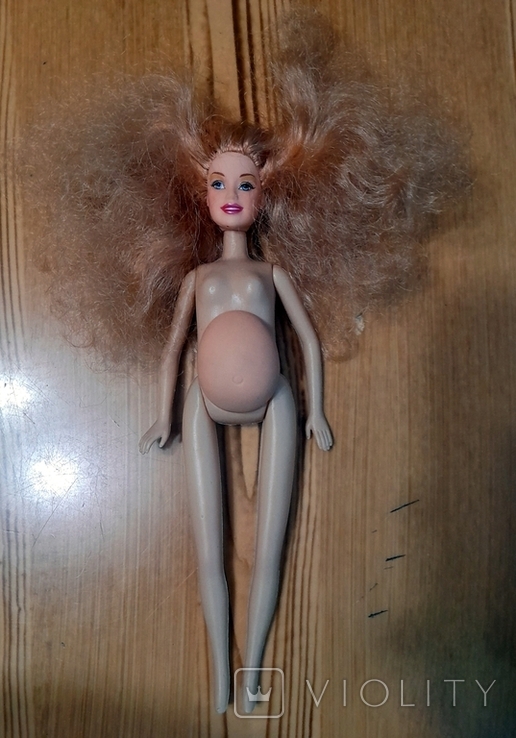 Barbie Doll Puff Pregnant With Baby Polyethylene Belly Face PVC, photo number 3