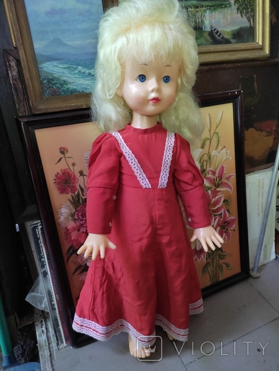 Vintage. Walking doll "Nina", z-d toys "Krugozor" .. (70cm). 1979 with tag