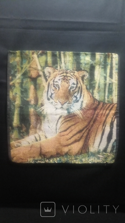 Tapestry "Tiger" 0.46 * 0.46cm. New. 2pcs per lot, photo number 2