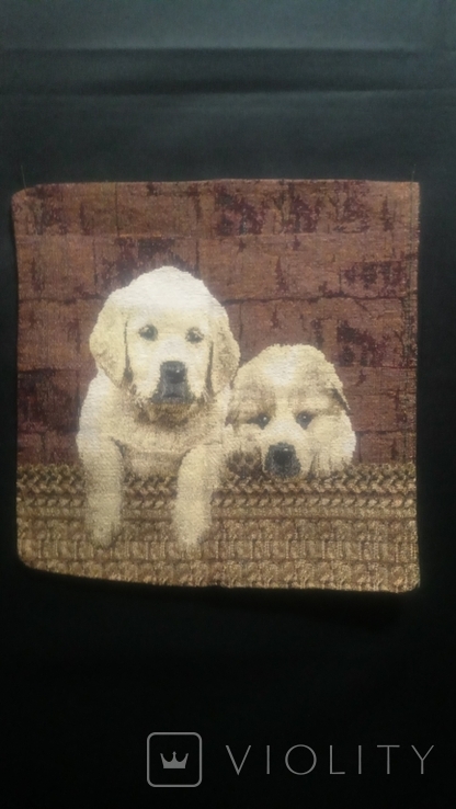 Tapestry "Doggies" 0.36*0.36cm., photo number 2