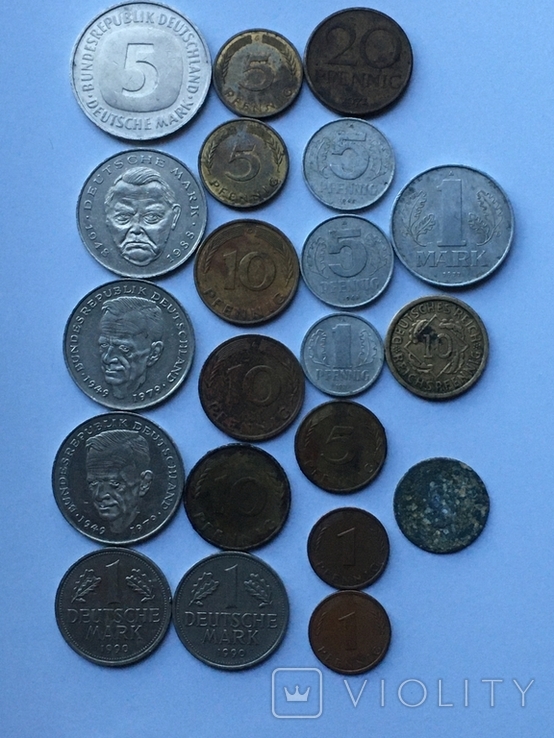 Німеччина монети різних років 21шт., фото №2