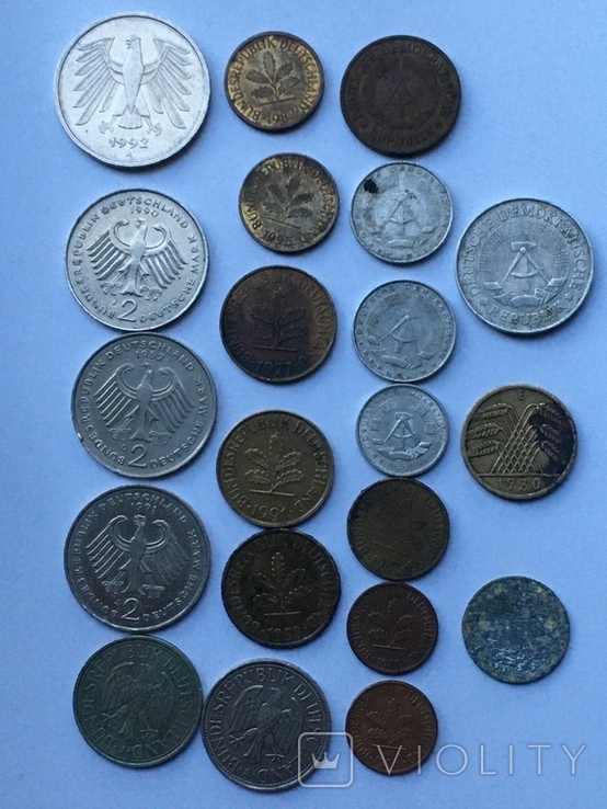 Німеччина монети різних років 21шт., фото №3