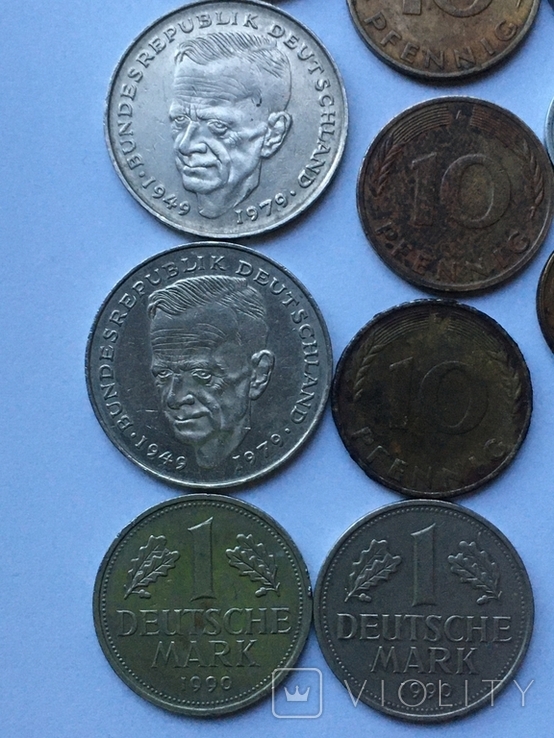 Німеччина монети різних років 21шт., фото №5