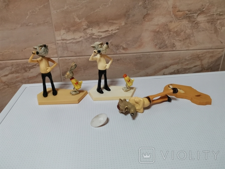 Souvenir of the USSR, well, hare, well, wait a minute, table miniature, price, brand, one lot, figurine, photo number 12
