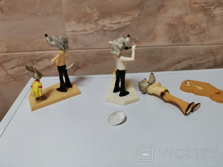 Souvenir of the USSR, well, hare, well, wait a minute, table miniature, price, brand, one lot, figurine, photo number 13