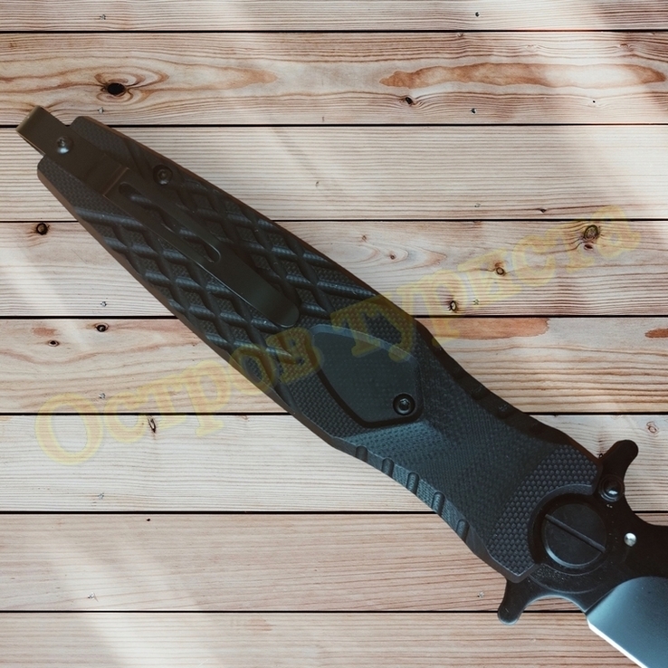 Нож складной Кондор 2 Black Нокс на подшипниках сталь D2 China, numer zdjęcia 9