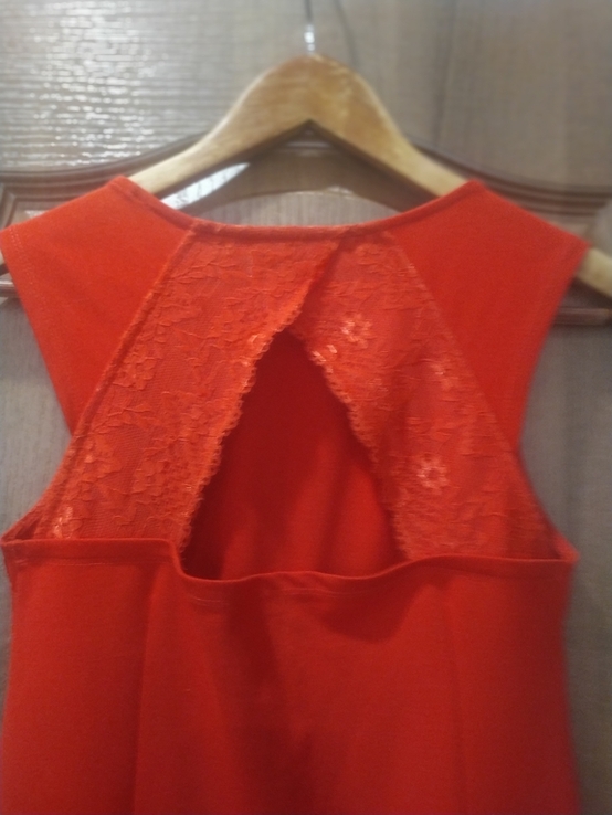 Сукня червона з кружевом 36/38, photo number 3
