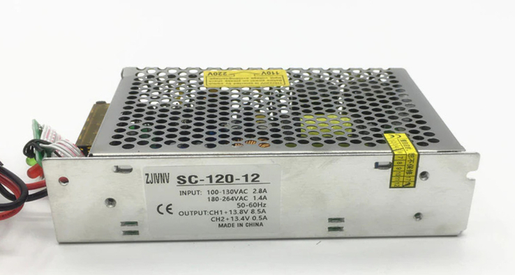 UPS 120Вт 12В Функція заряджання акумулятора SC-120W-12 Імп. джерело живлення, фото №4
