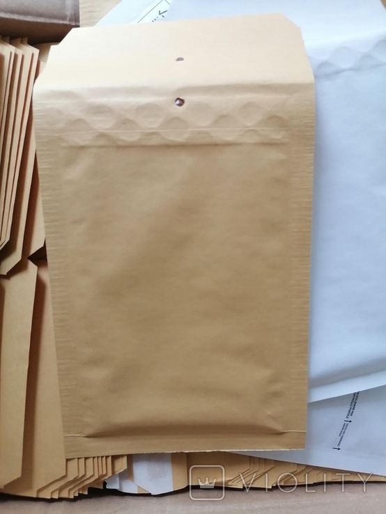 Бандерольные конверты А11 100х160 мм., 50 шт. Польша, белые, коричневые, фото №6