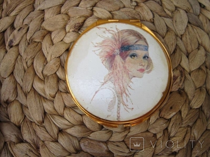 Жіноче косметичне розкладне дзеркало Вінтаж, фото №2