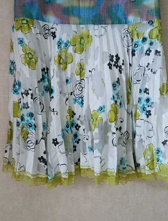 Красивая разноцветная женская летняя юбка плиссе, photo number 6