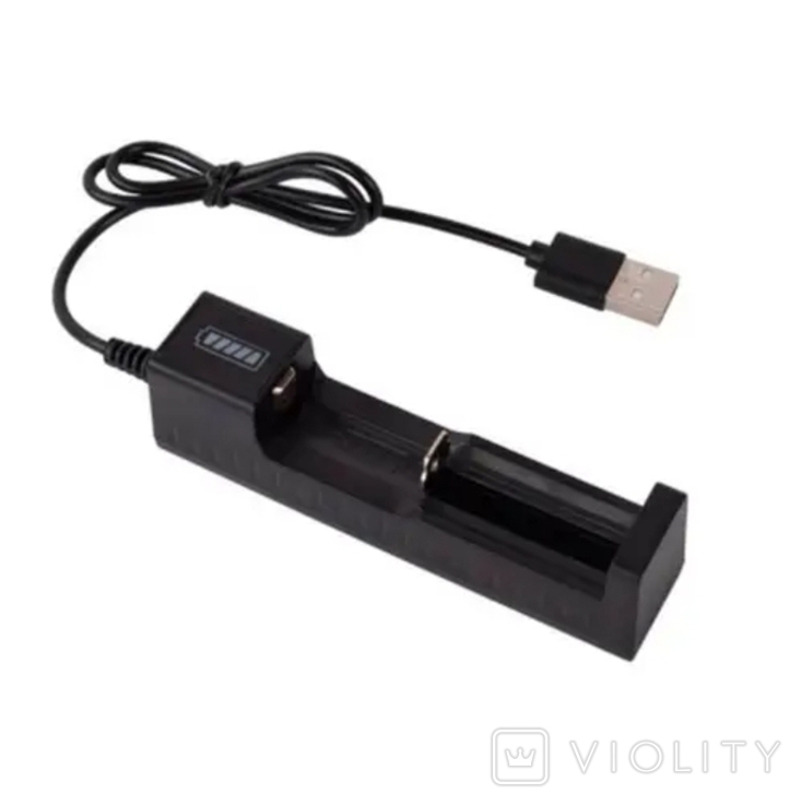 Зарядное устройство YH-USB01 для литиевых елементов, 18650, 21700 и др., фото №2