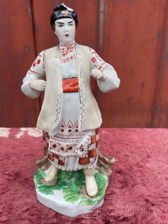 Ukrainian Kiev Porcelain Woman Figurine, USSR Porcelain ODARKA Soloha  Figurine, Folk Art Figurine, Collectible Soviet Figurine 