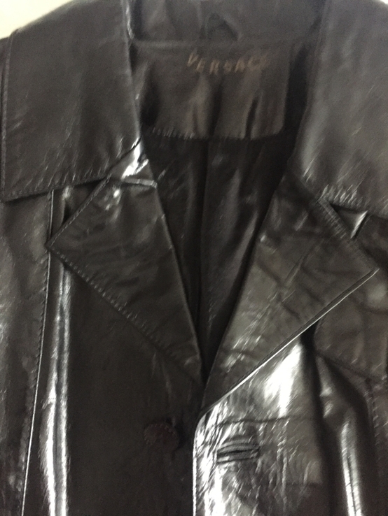 Кожаная куртка Versace, Италия, фото №4