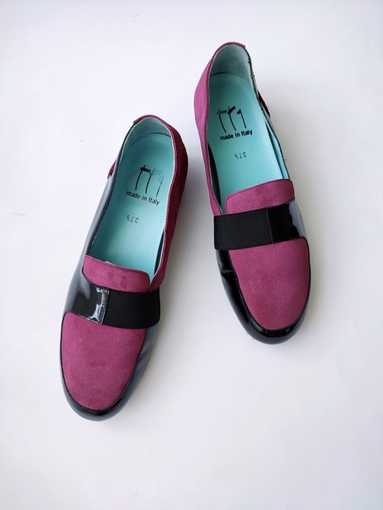 Стильні лакові шкіряні туфлі лофери мокасини, фото №11