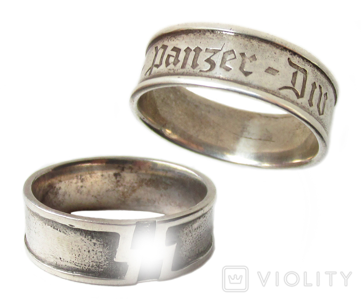 III REICH кольцо перстень 12 Танковой дивизии SS СС Гитлер Югенд HJ Hitler Jugend копия., фото №2