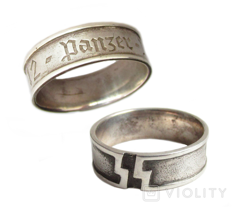III REICH кольцо перстень 12 Танковой дивизии SS СС Гитлер Югенд HJ Hitler Jugend копия., фото №6