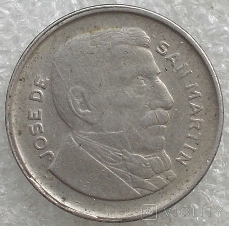 10 Сентаво 1955 г. Аргентина, photo number 3