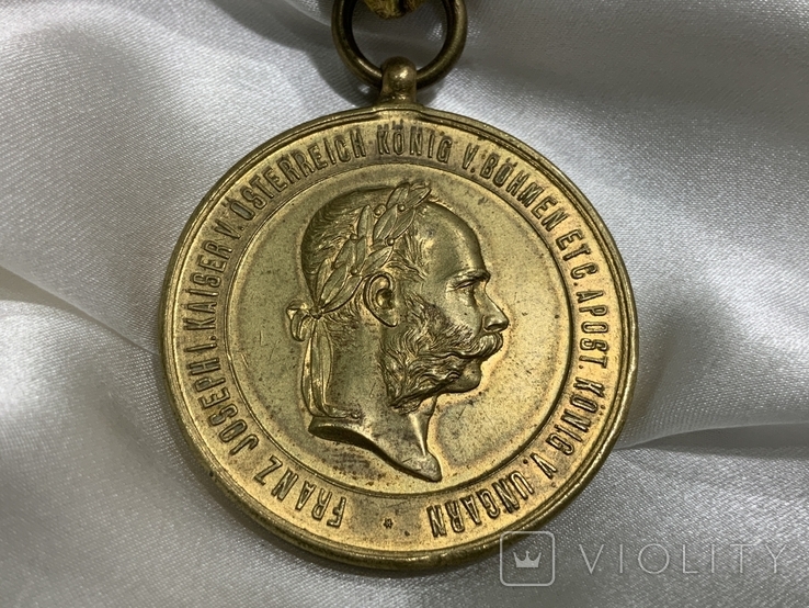 Військова медаль Франц Йосип Австро-Угорщина 1873 рік, фото №3
