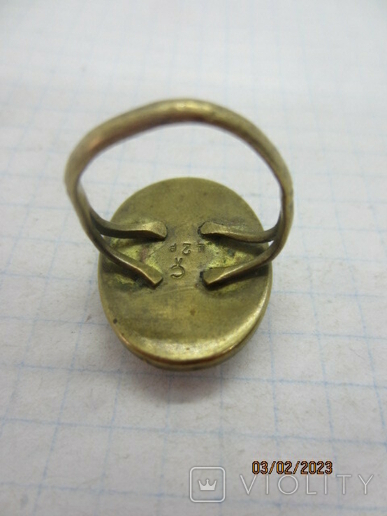 Cupronickel ring cameo cccp, photo number 10