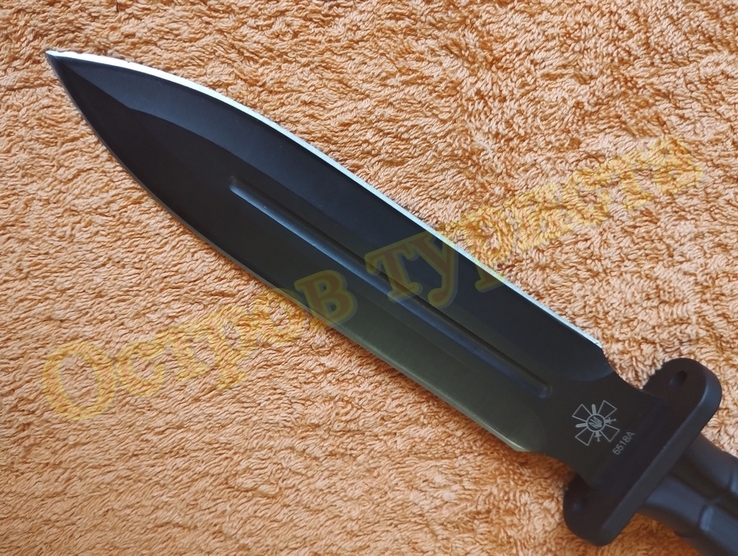 Тактический обоюдоострый нож Columbia 5518A Black 30 см, фото №6