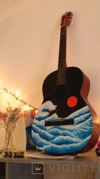 Handmade guitar painting, photo number 2