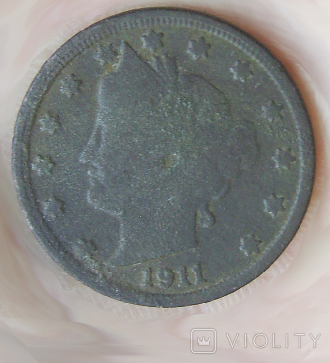 5 центов 1911 года США, фото №2