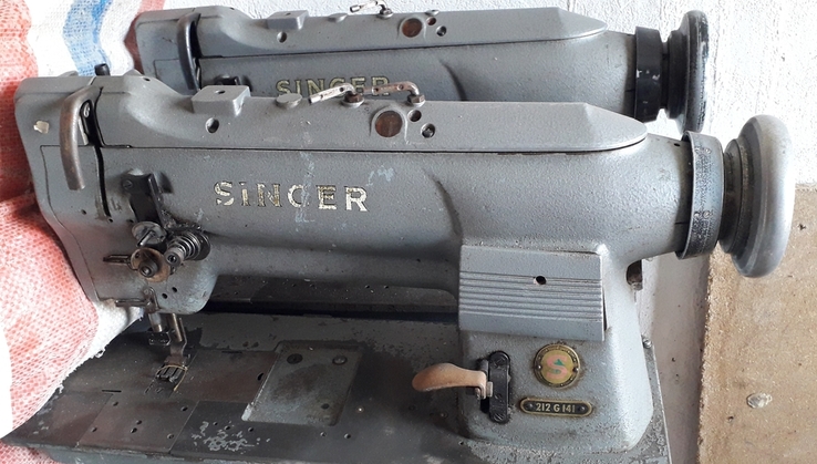 Швейные промышленные машинки головки Singer 212 G 141 2 иголка одно игольная и другие БУ., photo number 2