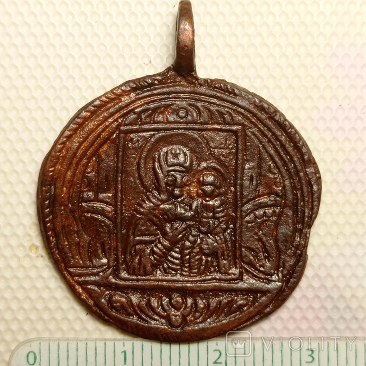Дукач-медальон : Икона Богородицы/Елизавета. Фото., фото №2